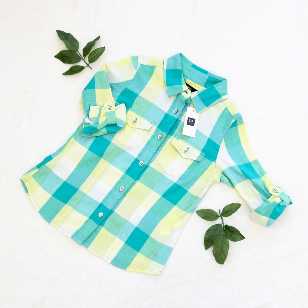 Gapkids Button Down Plaid Shirt